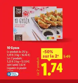 Lidl 10 gyoza offre