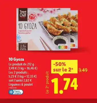 Lidl 10 gyoza offre