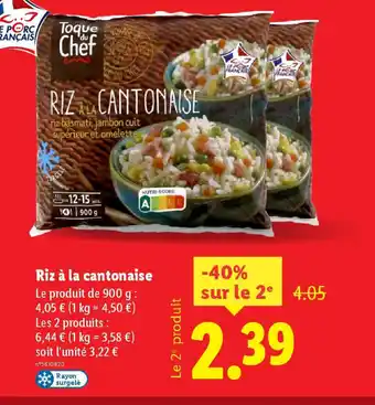 Lidl Riz à la cantonaise offre