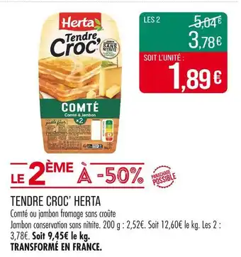 Match HERTA Tendre Croc' offre