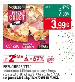 Match Sodebo Pizza Crust offre