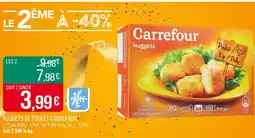 Match Carrefour Nuggets de poulet offre