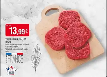 Match Viande Bovine : Steak Haché offre