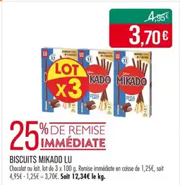 Match Lu Biscuits Mikado offre