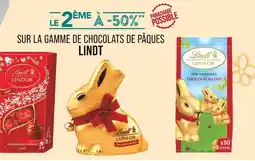 Match Lindt Le 2ème à -50% sur la gamme de chocolats de Pâques Lindt offre