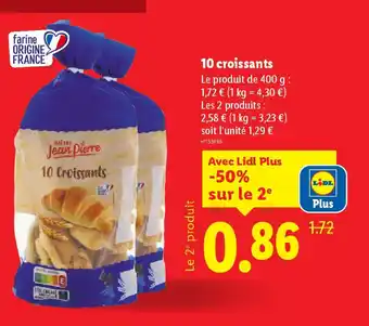 Lidl 10 Croissants offre