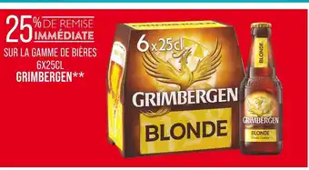 Match GRIMBERGEN 25% de remise immédiate sur la gamme de bières 6x25cl Grimbergen offre