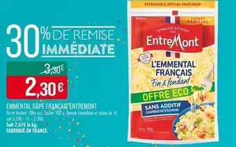 Match Entremont Emmental râpé français offre