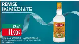 Match Dillon Rhum Blanc Agricole de la Martinique offre