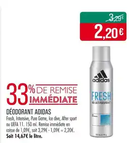 Match Adidas Déodorant offre