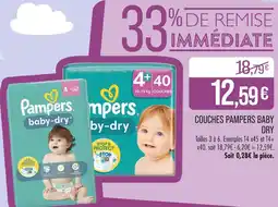 Match Pampers Couches pampers baby offre