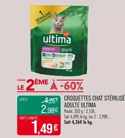 Match Ultima Croquettes Chat Stérilisé Adulte offre