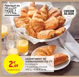 Intermarché Fabriqué en France Assortiment de Viennoiseries X12 offre