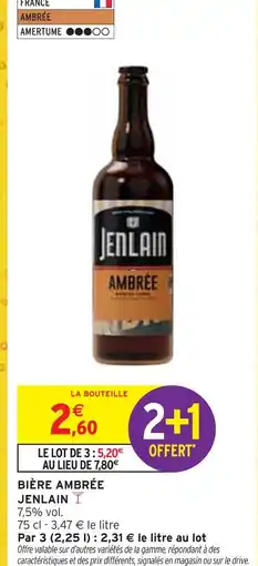 Intermarché Jenlain Bière Ambrée offre