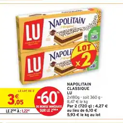 Intermarché Lu Napolitain classique offre