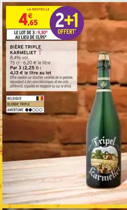 Intermarché KARMELIET Bière Triple offre