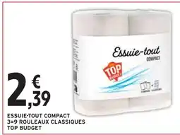 Intermarché TOP BUDGET Essuie-tout compact offre