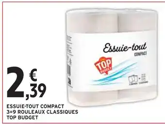 Intermarché TOP BUDGET Essuie-tout compact offre