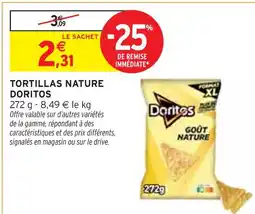 Intermarché DORITOS Tortillas Nature offre