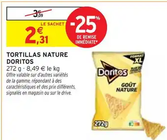 Intermarché DORITOS Tortillas Nature offre