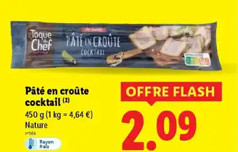 Lidl Pâté en croûte cocktail offre