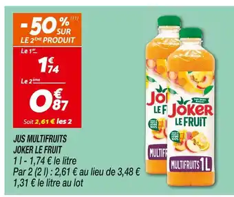 Netto Joker Jus Multifruits Le Fruit offre