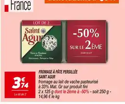 Netto Fromage à pâte persillée Saint Agur offre