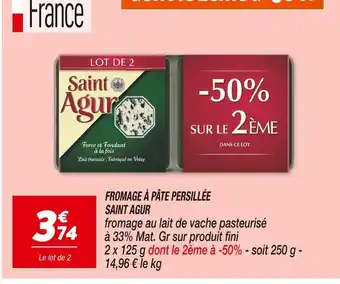 Netto Fromage à pâte persillée Saint Agur offre