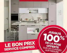 Lapeyre Jusqu'à 100% de la pose offerte sur les cuisines sur-mesure offre