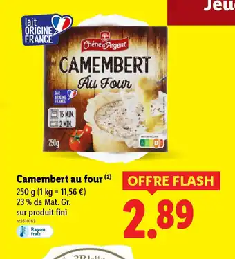 Lidl Camembert au four offre