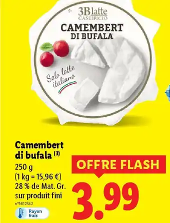 Lidl Camembert di bufala offre