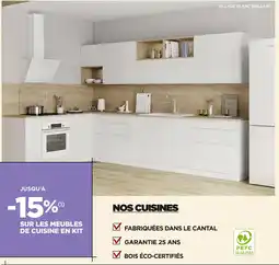 Lapeyre 15% sur les meubles de cuisines en kit offre