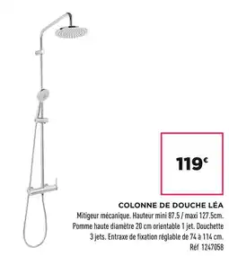 Lapeyre Colonne de douche léa offre