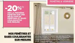 Lapeyre 20% dès la première fenêtre sur une sélection de fenêtres et baies coulissantes sur-mesure offre