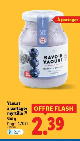 Lidl Yaourt à partager offre