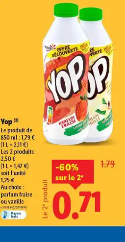 Lidl YOP offre