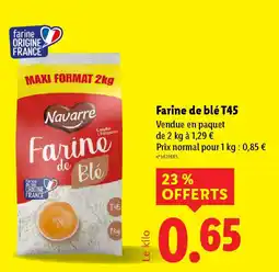 Lidl Farine de blé T45 offre