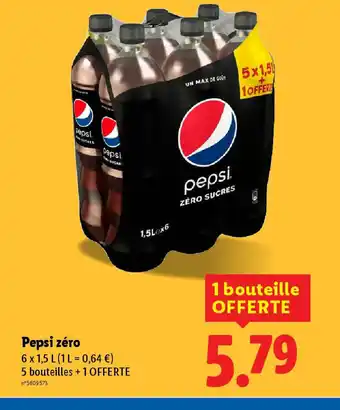 Lidl PEPSI zéro offre