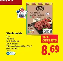 Lidl Viande hachée offre