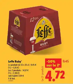 Lidl LEFFE Ruby offre