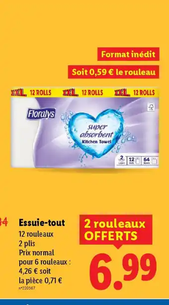 Lidl Essuie-tout offre