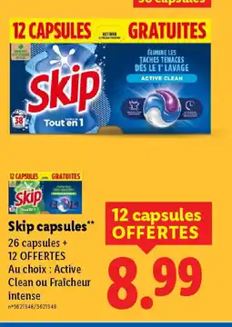 Lidl SKIP capsules offre