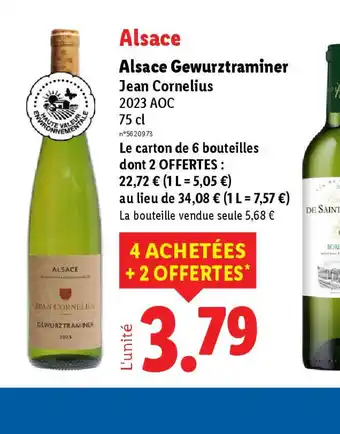 Lidl Alsace Gewurztraminer offre