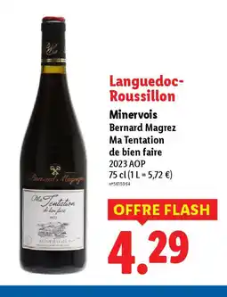 Lidl Languedoc- Roussillon Minervois Bernard Magrez Ma Tentation offre