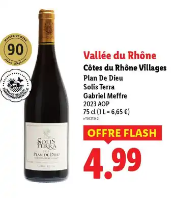 Lidl Côtes du Rhône Villages offre