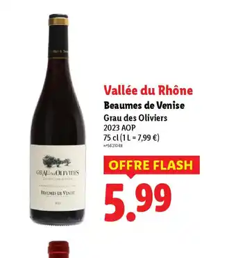 Lidl Vallée du Rhône Beaumes de Venise offre