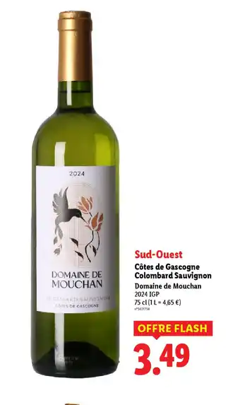 Lidl Côtes de Gascogne Colombard Sauvignon offre