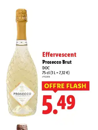 Lidl Prosecco Brut offre