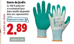 Lidl Gants de jardin offre