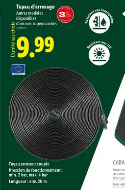 Lidl Tuyau d'arrosage offre